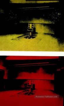  andy peinture à l’huile - Chaise électrique Andy Warhol